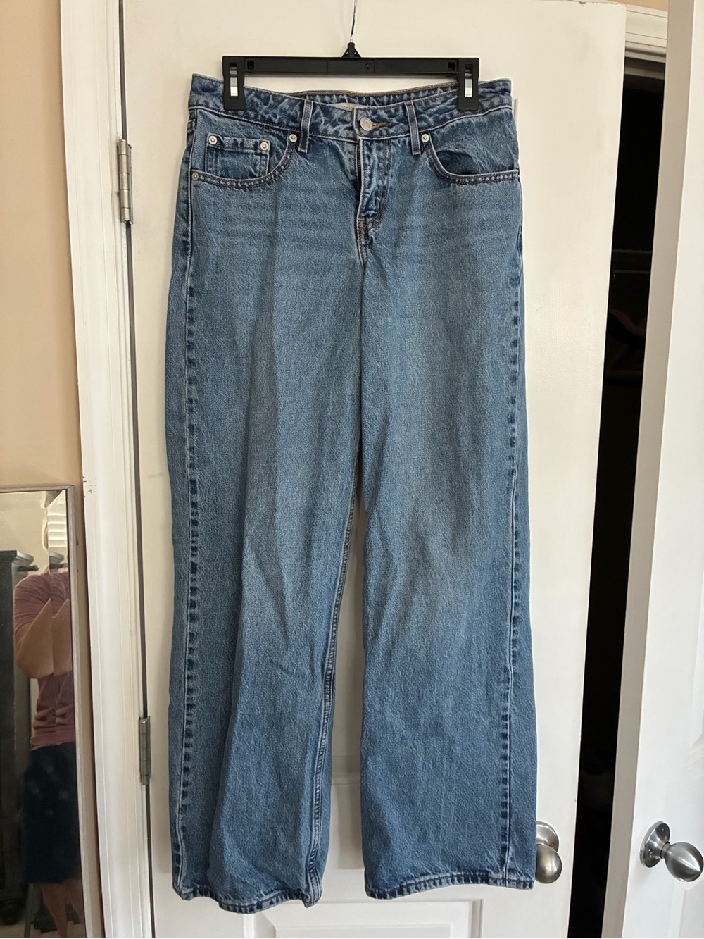 Levi's Medium Blue Wide-Leg Jeans